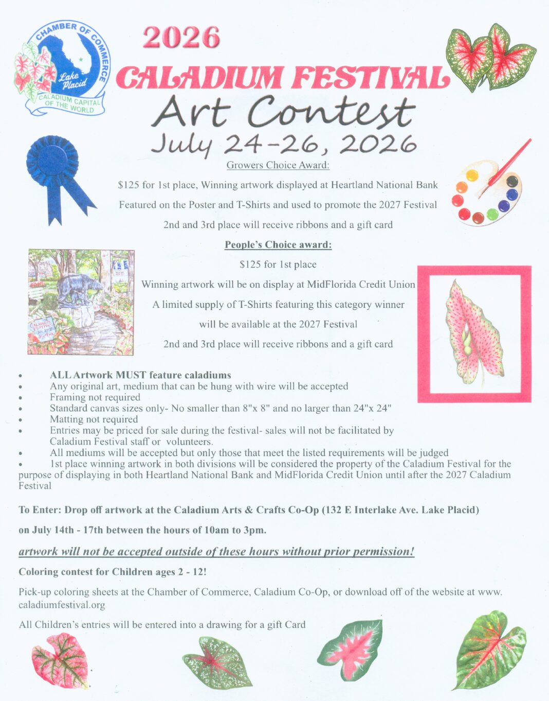 Caladium Festival Art Contest