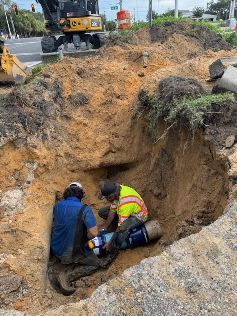 Water Main Break as US 27N and CR621