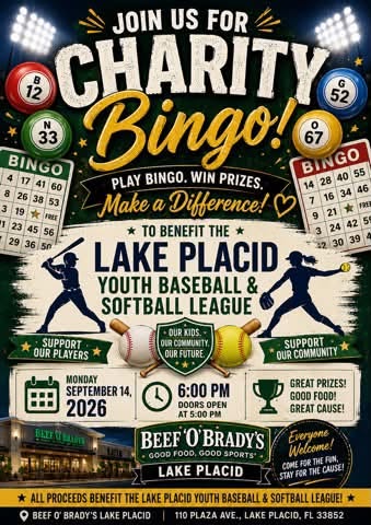 Little legaue bingo beef o bradys